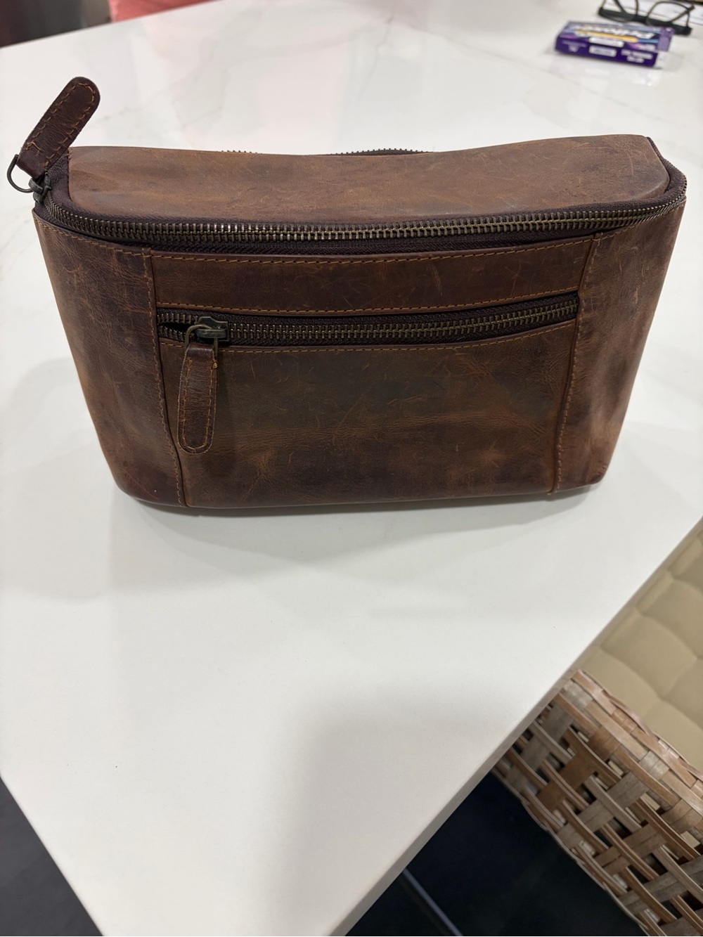 Brown Leather Crossbody Bag